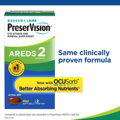 PreserVision 210 Soft Gels, AREDS 2 Formula - Clearance Sale