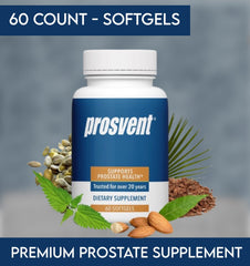 Advanced Men's Prostate Support Natural Supplement Prosvent 60 count - Clearance Sale