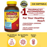 Nature Made CholestOff Plus for Heart Health Support, 210 Softgels - Clearance Sale