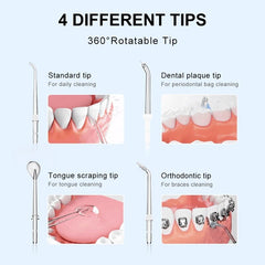 Oral Irrigator Dental Water Flosser Teeth Whitening Waterproof Portable Dental Water Jet Floss - Clearance Sale
