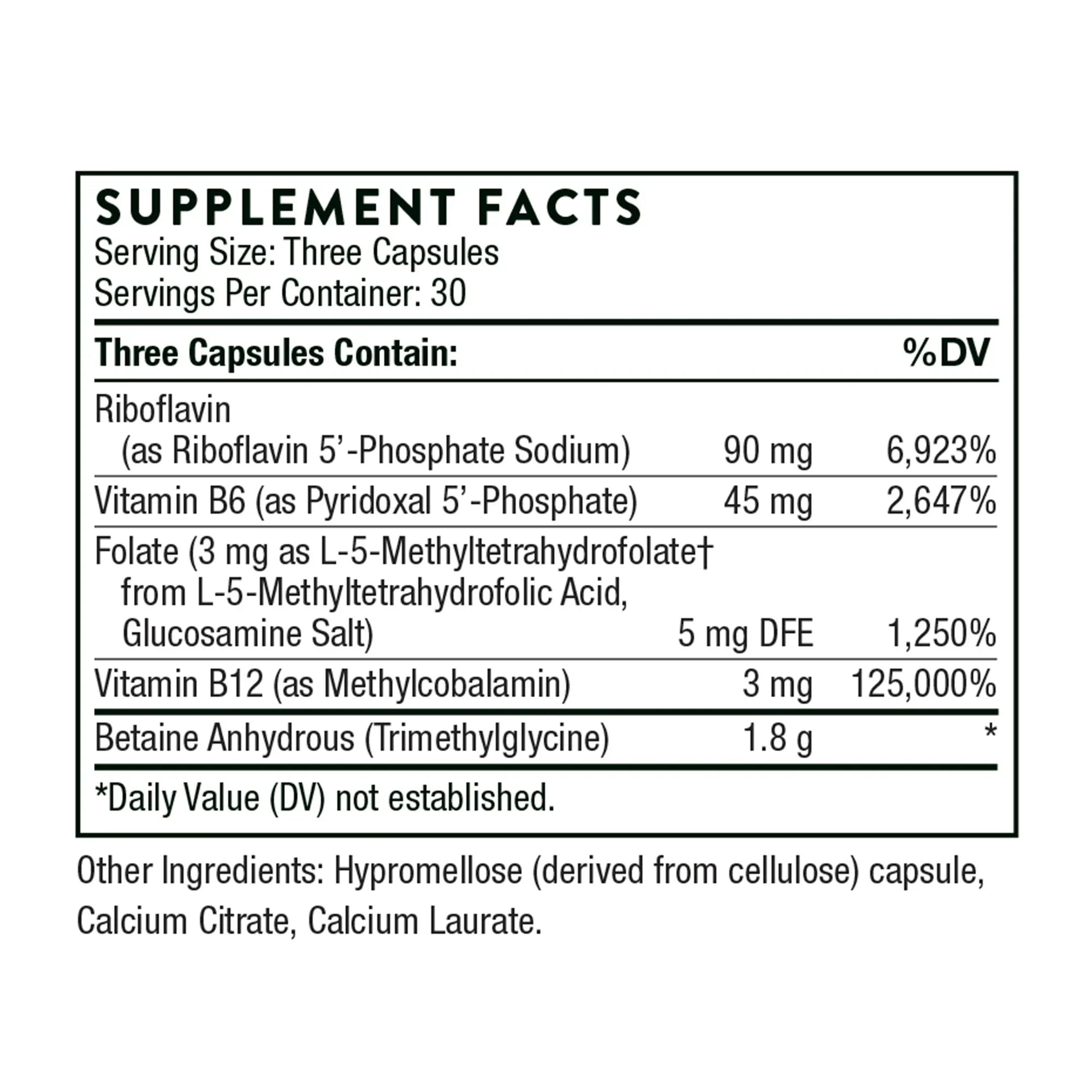 [Pack of 2] THORNE - Methyl-Guard Plus , Gluten-Free, Dairy-Free - 90 Capsules
