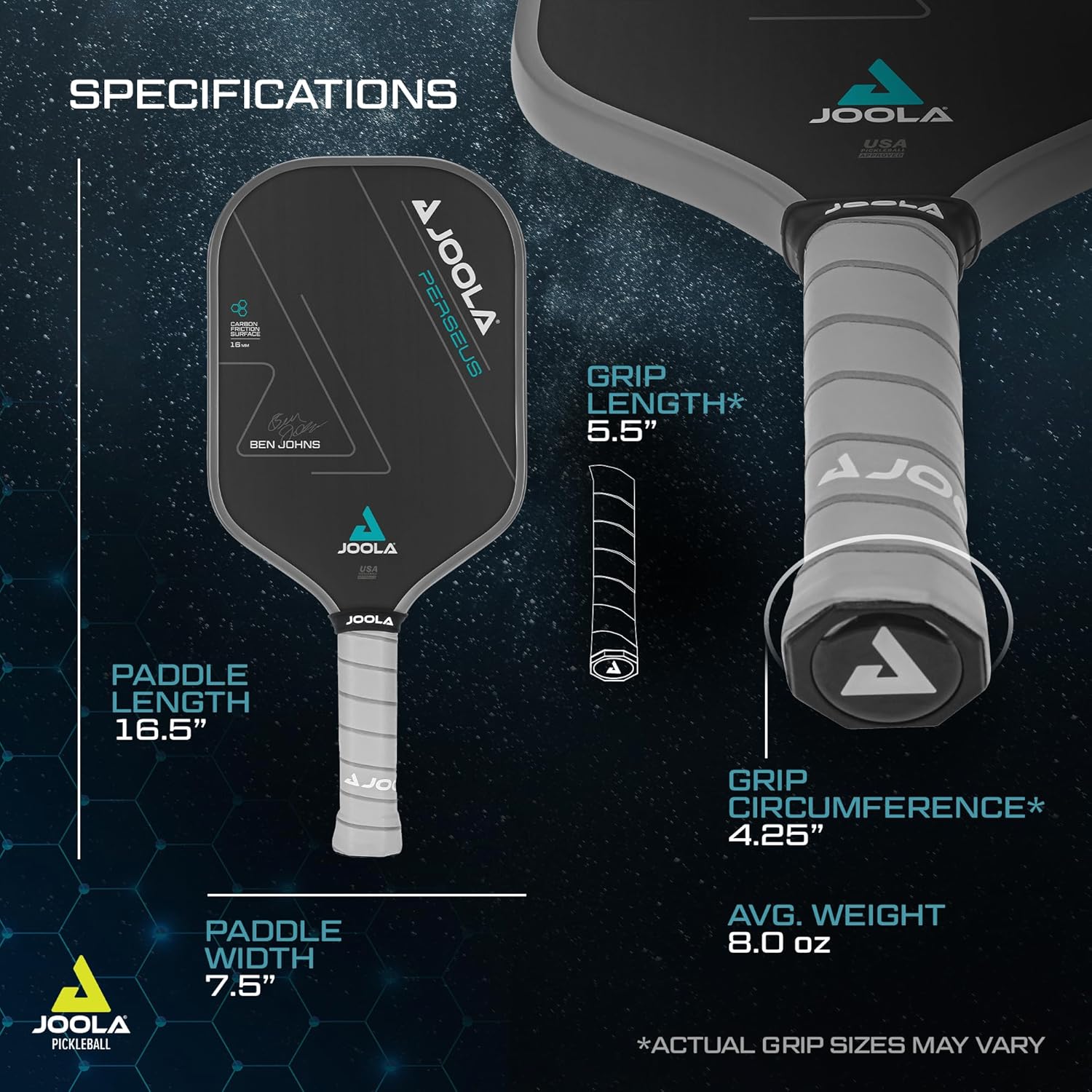 JOOLA Professional Pickleball Paddles, Well Balanced w/Pop & Control - Clearance Sale