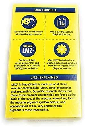 Macushield Eye Supplement 90 One-a-Day Capsules - Clearance Sale